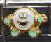 Italian Charms 9mm - Fits Nomination - Enamel -  WHITE HAPPY MAN