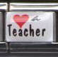 Italian Charms 9mm - Fits Nomination - Enamel -  LOVE A TEACHER