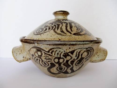 Rare! Rorke's Drift Stoneware Tureen and Cover, Lindumusa Mabaso