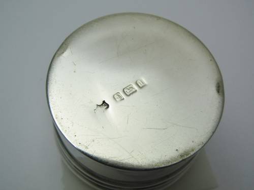 Antique Hallmarked Silver Dressing Table Jar