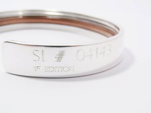 Stunning! Weighty Nelson Mandela Original 46664 Cuff Bangle