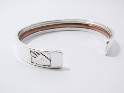 Stunning! Weighty Nelson Mandela Original 46664 Cuff Bangle