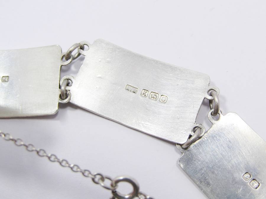 Vintage (c1945) English Hallmarked Sterling Silver Bracelet