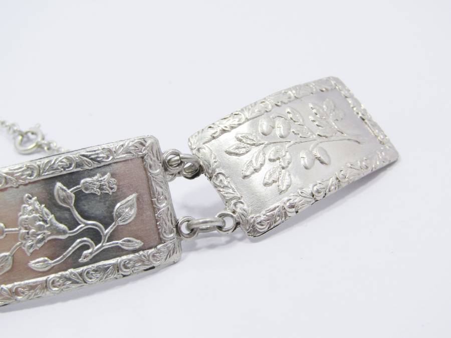 Vintage (c1945) English Hallmarked Sterling Silver Bracelet
