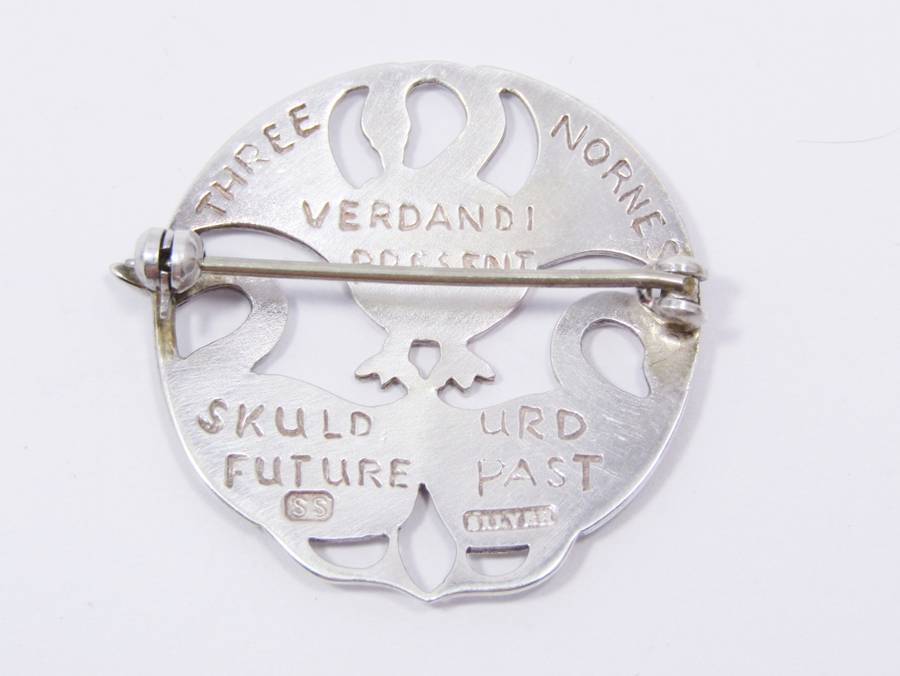 Shetland Jewellery (UK) `Three Nornes` Silver Brooch
