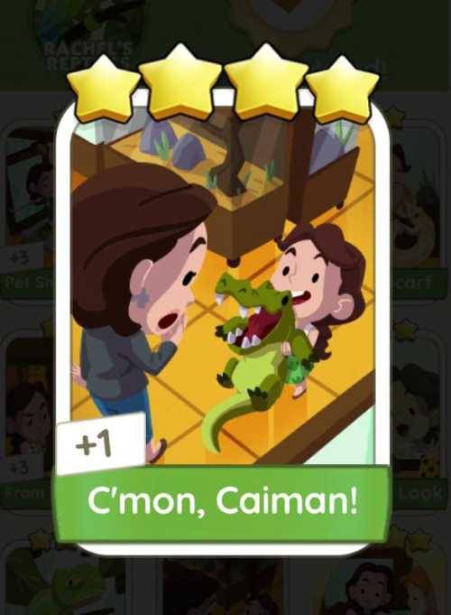 Monopoly Go! Sticker 4 star - C`mon Caiman!