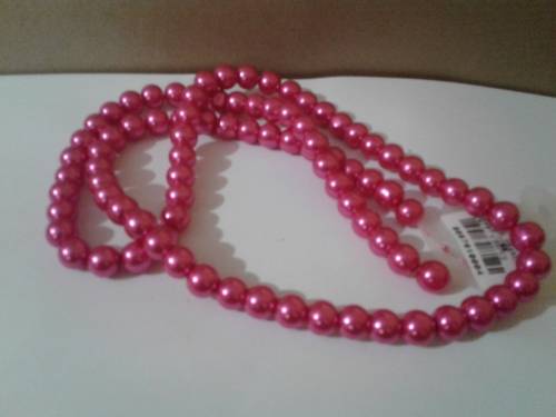 GLASS PEARLS DARK PINK 10MM - SOLD PER UNIT