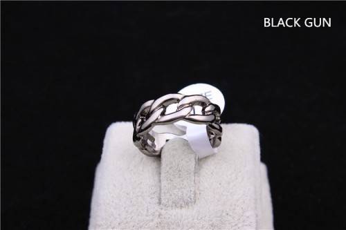 SWOUR CHAIN DESIGN RING HIGH QUALITY BLACK GUN COLOR US SIZE 5.5