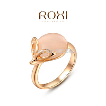 HIGH QUALITY OPAL ROXY ROSE GOLD PLATED RING SIZE 7