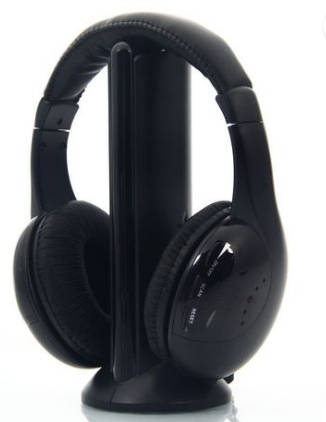 5 IN 1 W/LESS HEADPHONE, MIC, FM RADIO