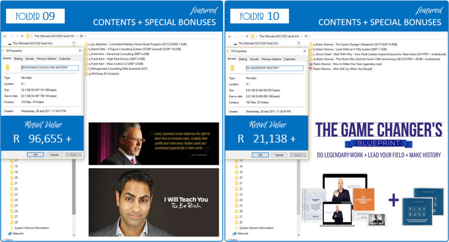 THE Ultimate meta-SUCCESS Vault +1TB HDD [Peter Diamandis,Jay Abraham,Robin Sharma,Brendon Burchard]