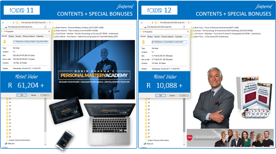 THE Ultimate meta-SUCCESS Vault +1TB HDD [Peter Diamandis,Jay Abraham,Robin Sharma,Brendon Burchard]