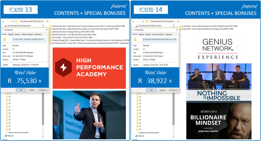 THE Ultimate meta-SUCCESS Vault +1TB HDD [Peter Diamandis,Jay Abraham,Robin Sharma,Brendon Burchard]