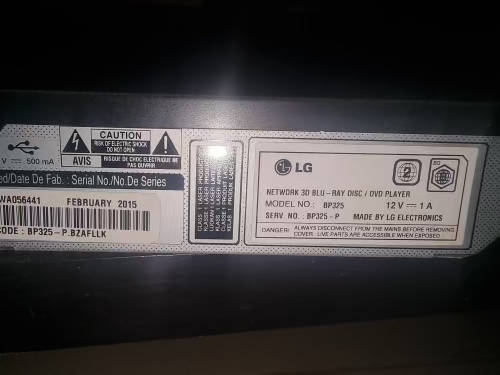 LG blu ray player