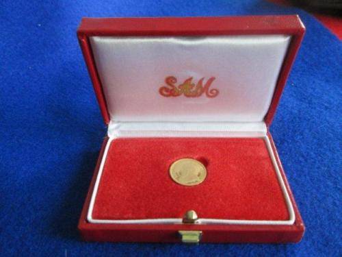 1989 - 1/10 oz GOLD Krugerrand in SA Mint box.