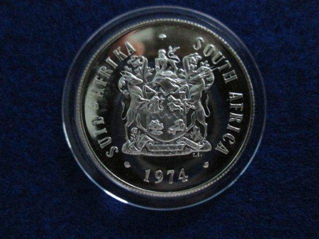 SOUTH AFRICA 1974 SILVER R1 - UNC