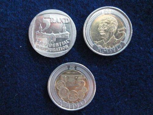 Mandela Combo.  3 Circulated coins.