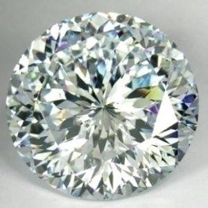 8.8 ct Round WHite Manmade Diamond