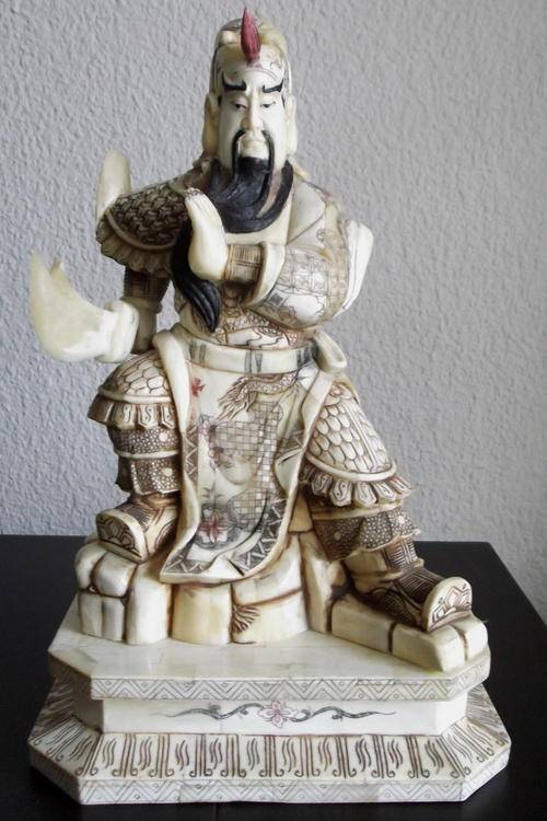 CHINESE BONE CARVING  - THE WARRIOR