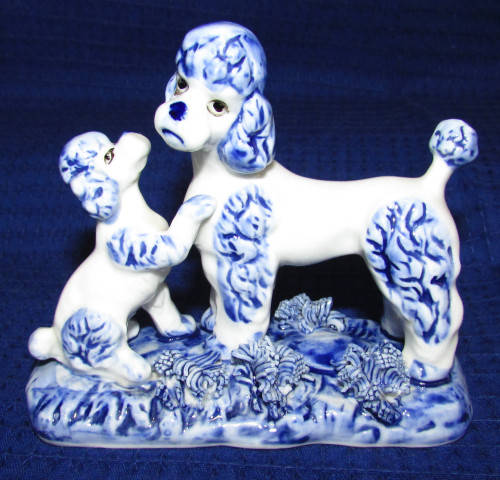 Blue and White Poodles