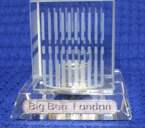 BIG BEN GLASS CLOCK - WORKING