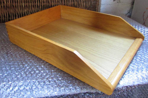 LIGHT OAK  LETTER TRAY