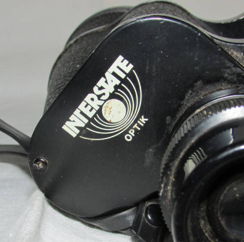 VINTAGE BINOCULARS WITH CASE - 7 x 50 - Interstate - good working condition