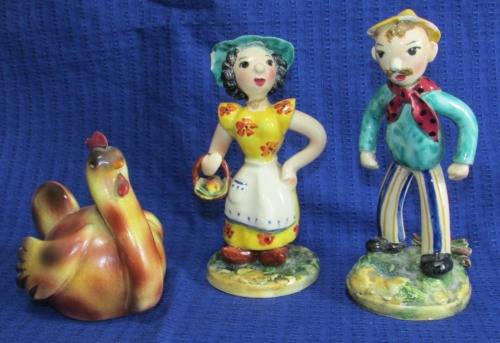 3  CUTE ITALIAN FIGURINES