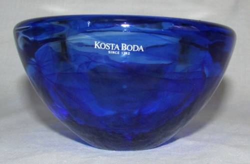 KOSTA BODA "ATOLL" BOWL - BLUE
