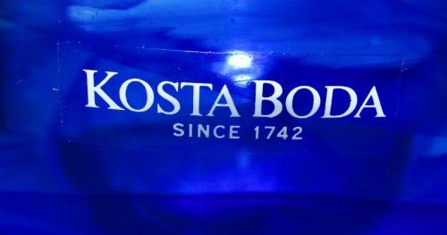 KOSTA BODA "ATOLL" BOWL - BLUE