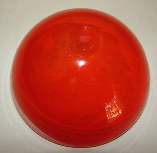 LARGE KOSTA BODA  `ATOLL` BOWL - ORANGE