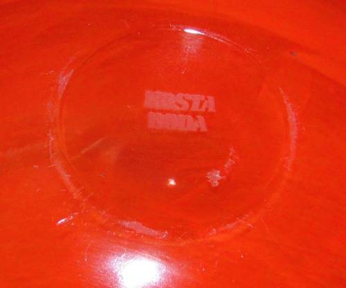 LARGE KOSTA BODA  `ATOLL` BOWL - ORANGE