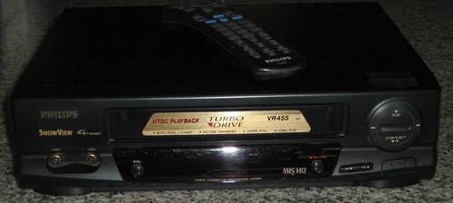 PHILIPS VCR FOR SPARES - WITH REMOTE CONTROL