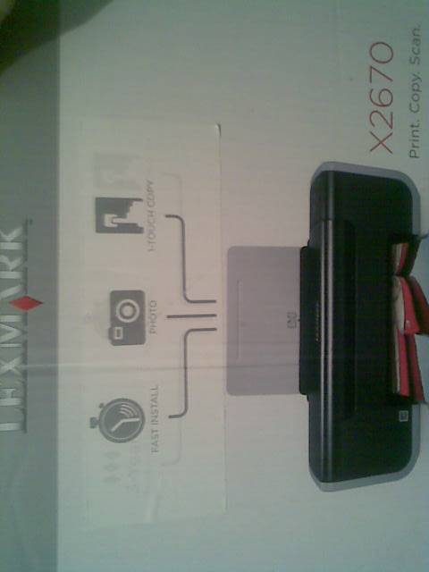 LEXMARK X2670 PRINTER SCANNER COPIER LIKE NEW IN BOX