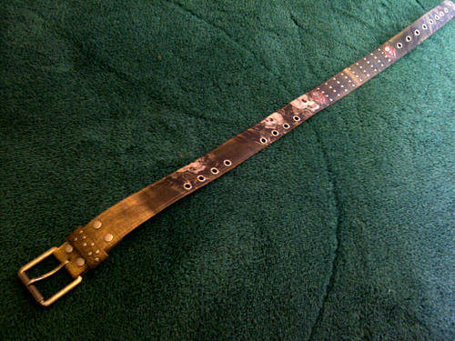 Ed Hardy "Skull" Leather Belt