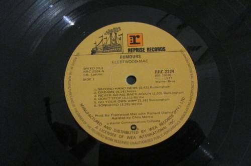 FLEETWOOD MAC - RUMOURS - THEIR MOST SUCCESSFUL RELEASE!