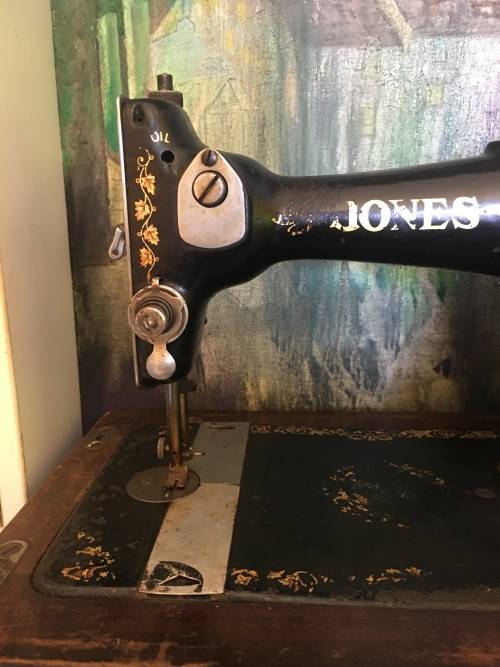 Vintage Jones Hand Crank Sewing Machine