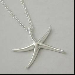 925 STERLING SILVER STARFISH NECKLACE
