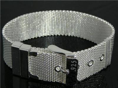 STUNNING STERLING SILVER STRAP BANGLE
