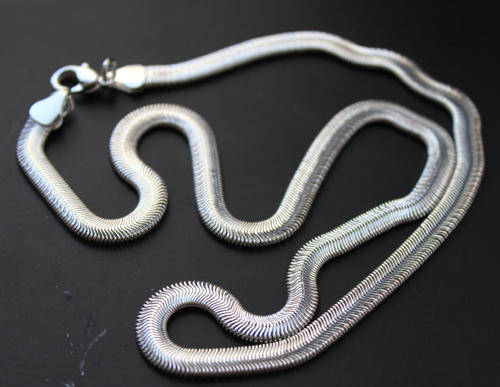 STERLING SILVER SNAKE NECKLACE!