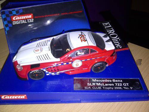 CARRERA DIGITAL 132 MERCEDES BENZ SLR MCLAREN 722 GT SLR CLUB TROPHY 2008 NO. 9