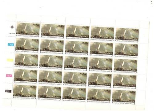 RSA CONTROL BLOCKS 4 X 25 MINT STAMPS SEE PICS!!!