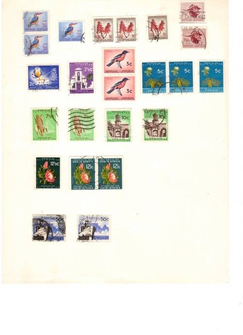 SOUTH AFRICA UNION AND RSA USED STAMPS SEE PICS!!!