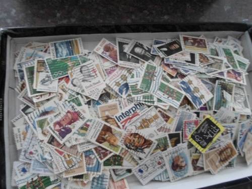 1000 X  UNITED STATES OF AMERICA USED STAMPS OFF PAPER SEE PICS!!!