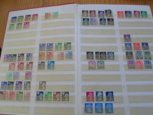 LARGE ALBUM GREAT BRITAIN,GERMANY,RHODESIA USED STAMPS  BARGAIN SEE PICS