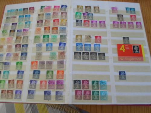 LARGE ALBUM GREAT BRITAIN,GERMANY,RHODESIA USED STAMPS  BARGAIN SEE PICS