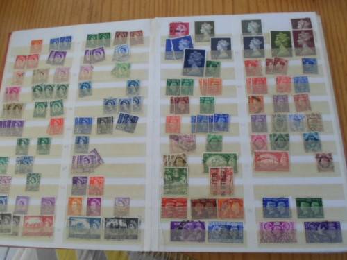 LARGE ALBUM GREAT BRITAIN,GERMANY,RHODESIA USED STAMPS  BARGAIN SEE PICS