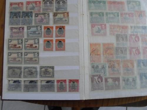ALBUM AFRICA/COMMON WEALTH USED STAMPS PLUS 3 X MANDELA MINT STAMPS AND  CONTROL BLOCK MINT SEE PICS