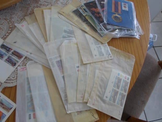 MYSTERY PARCEL RSA AND HOMELAND FDC`S ,CONTROL BLOCKS ,POST CARDS MIXED LOT BARGAIN SEE PICKS