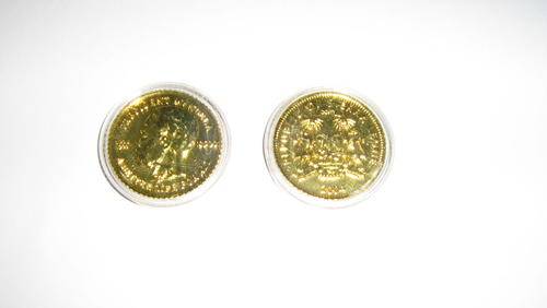 PRESIDENT MANDELA A BETTER LIFE FOR ALL REPUBLIC OF SIERRA LEONE 2004 COLD LAYERED COIN SEE PICS